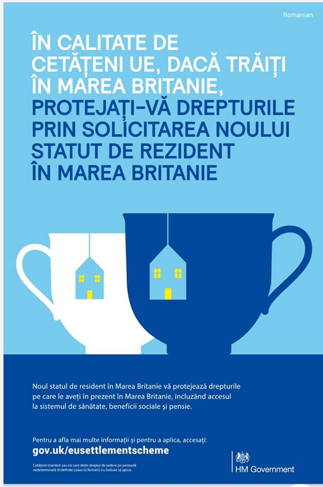 Românii care vor să obțină statutul de rezident în Marea Britanie, mai au la dispoziție doar un an pentru înregistrare