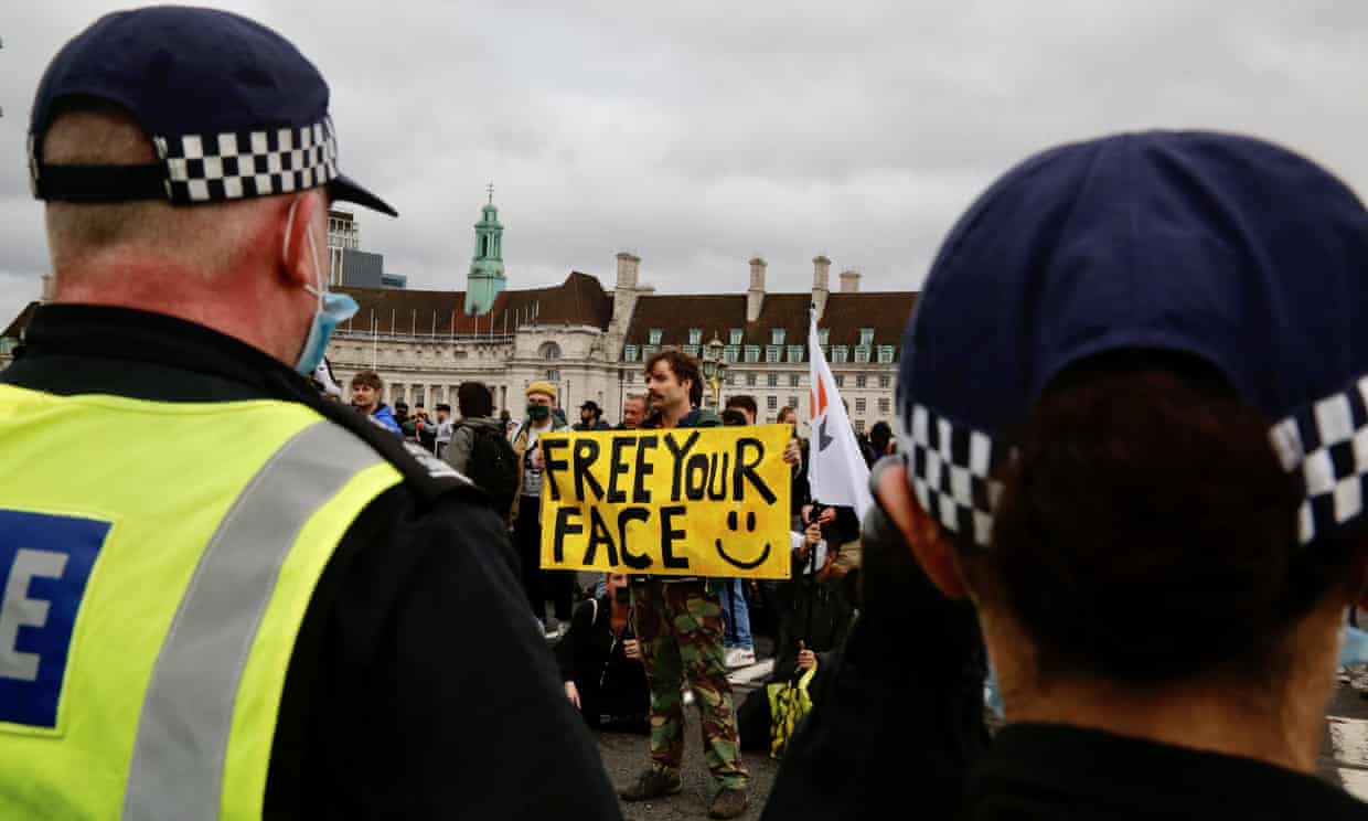 Un nou protest în Londra împotriva restricţiilor impuse de guvern