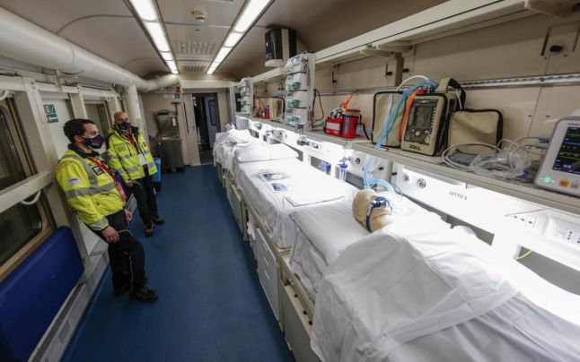 Un tren de terapie intensivă a fost dat în funcţiune în Italia