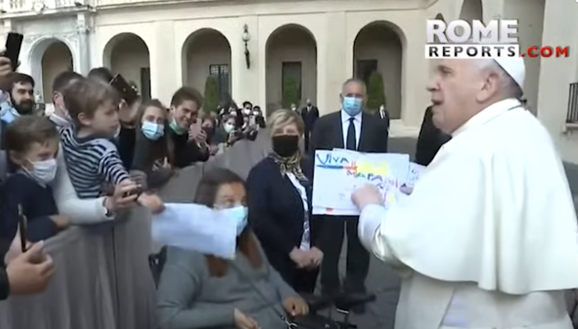 Papa Francisc s-a întâlnit cu credincioșii pentru prima dată după șase luni