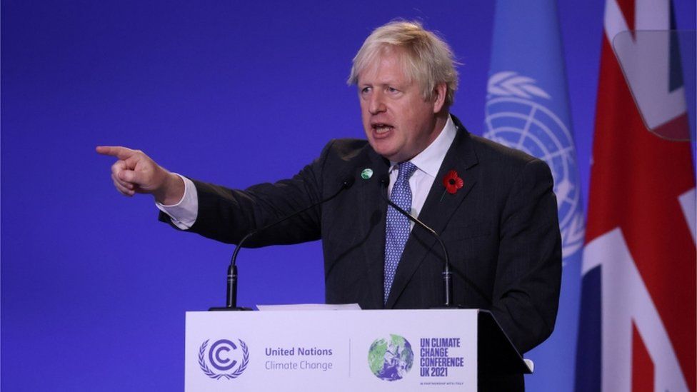 Boris Johnson: Acordul pentru climă de la Glasgow privind reducerea folosirii cărbunelul este „o realizare fantastică”