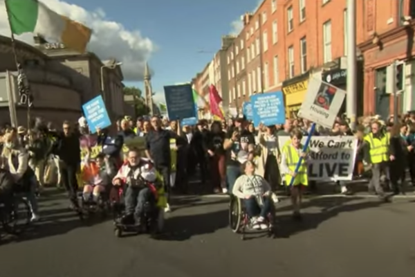Proteste la Dublin împotriva creşterii costului vieţii