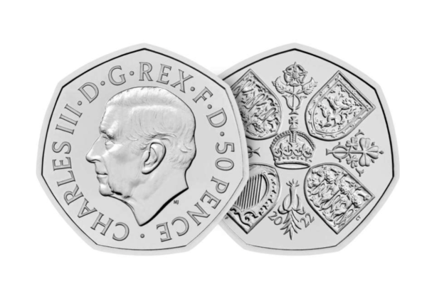 Primele monede cu portretul oficial al regelui Charles al III-lea intră în circulaţie în Marea Britanie