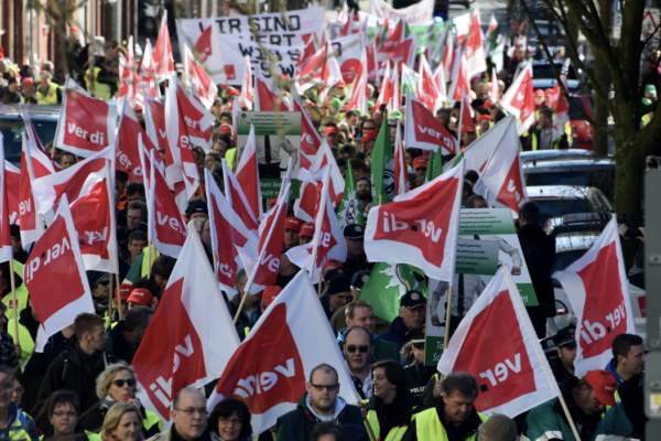 Germania, paralizată de una dintre cele mai ample greve din ultimele decenii