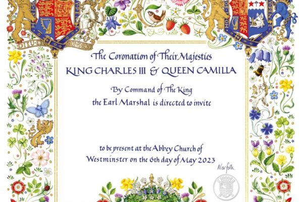 Buckingham Palace a dezvăluit cum arată invitația la ceremonia de încoronare a regelui Charles